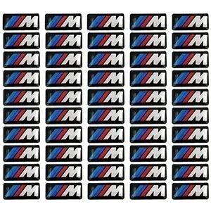 CAT1 2025 For BMW 50pcs Car steering wheel sticker Car Epoxy Sticker For bmw M Sticker X1 X3 X4 X5 X6 X7 e46 e90 f20 e60 e39 f10 Car