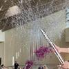 Easy-to-Clean Meteor Shower Confetti Cannon: Silver Ribbon for Weddings, Engagements & Birthdays