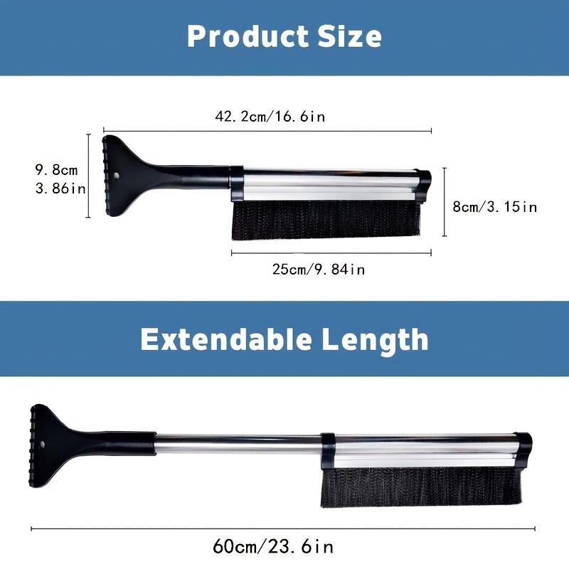 Car Windshield Wiper Snow Removal Brush Snow Shovel Extendable Aluminum Alloy Cleaning Tool Broom Cleaning Accessories