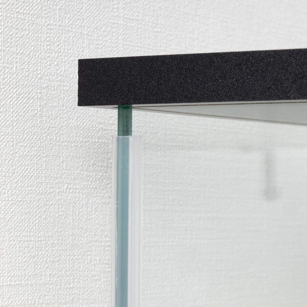 Fuji Boeki Collection Case Figure Case 3 Tiers Width X Depth X Height 86 Cm Black Tempered Glass Full Glass Assembly Product Clear 98881 42.5 36.5