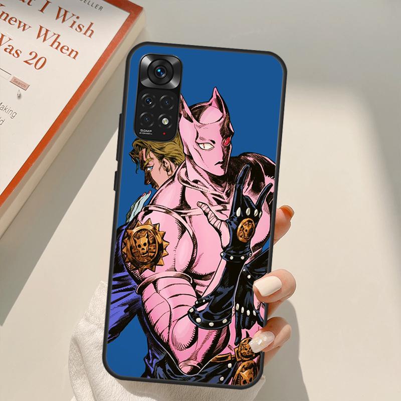 Killer Queen Yoshikage Kira Jojo For Redmi 10A 10C 9A 9C 9T K40 K50 Gaming Phone Case For Redmi Note 11S 10S 9S 9 10 11 Pro
