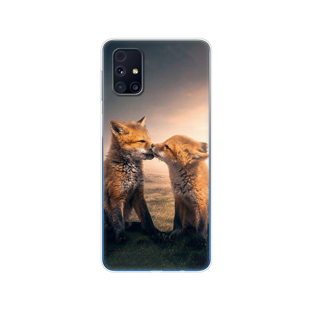 Für Samsung M31s Hülle 6.5 Tpu Weiches Silikon Rückseite Handyhülle Für Galaxy M31S M 31S m317f m317 Funda Winter Schnee Weihnachten