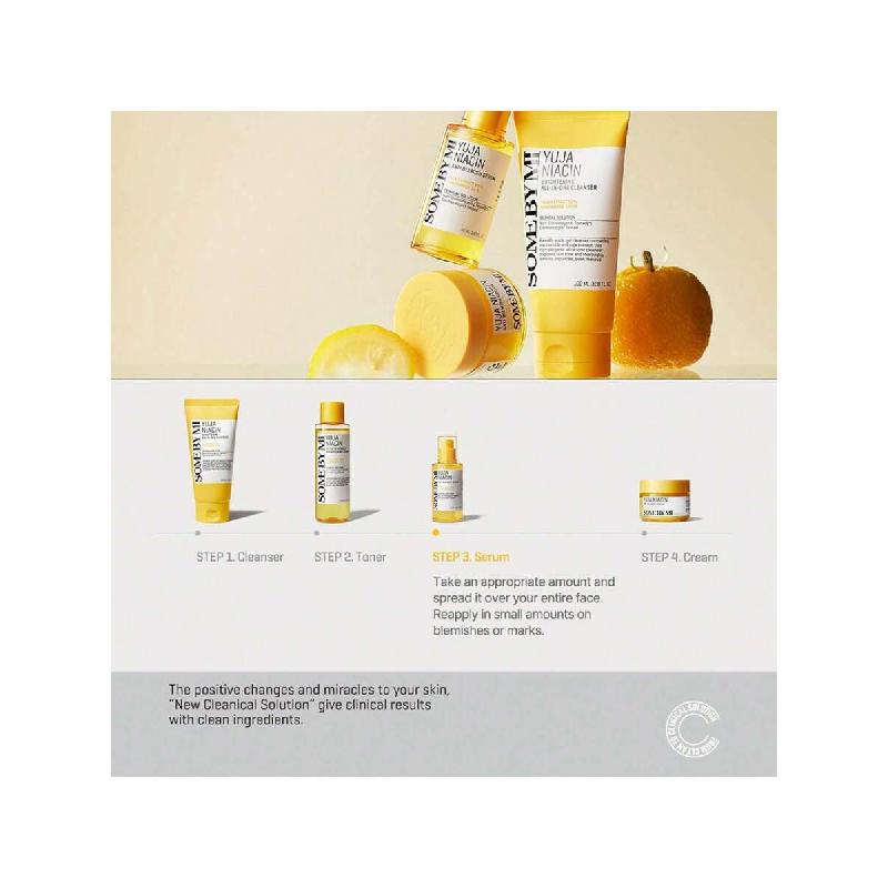 SOME BY MI Yuja Niacin Anti Blemish Serum - 50ml - 10% Niacinamide And Vitamin C Dark Spot Correcting Serum For Face Brightening - Skin Pigmentation
