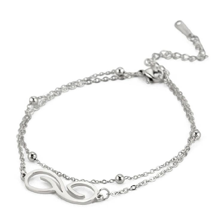 Double Layer Infinities Bracelet for Women Stainless Steel Comfortable Stylish and Versatile Jewelry Special Gifts