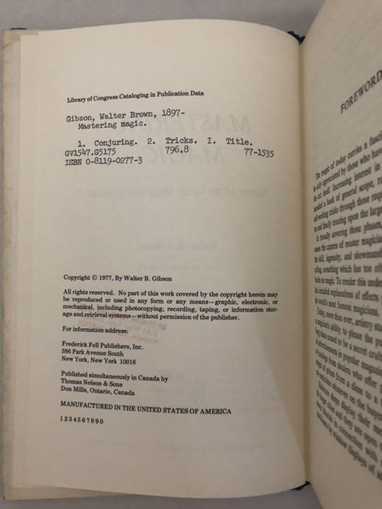 [USED] walter b gibson