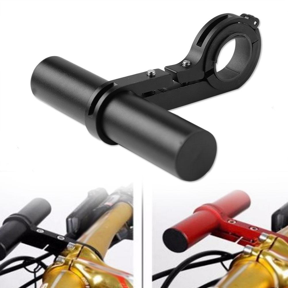 Bicycle Extension Frame Handlebars Accessories Bike Lamp Phone Holder (black 10cm alloy tube)
