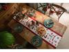 Jacquard Yarn-Dyed Christmas Snowman Reindeer Tassel Polyester Table/Bed Runner