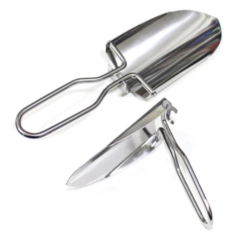 1Pc Mini Gardening Potting Tools Shovel Rake Multifunction Foldable Shovel Outdoor Engineer Shovel Camping Hiking Survival Tools