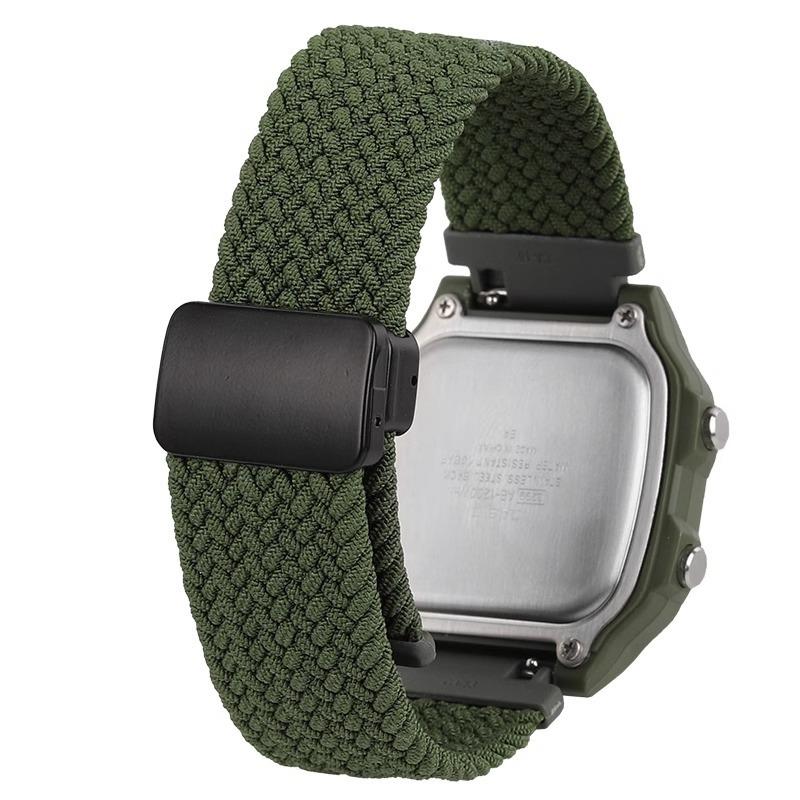 Schnellverschluss Nylon Uhrenarmband für Casio AE1200/1300 WS-1400H/1300/1500 A158 A159 A169 Wasserdichtes Armband Herren Handgelenkband 18mm