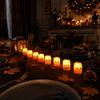 Halloween LED Hand Candles Pack - Flickering Flameless Tea Lights for Party Decorations and Night Light