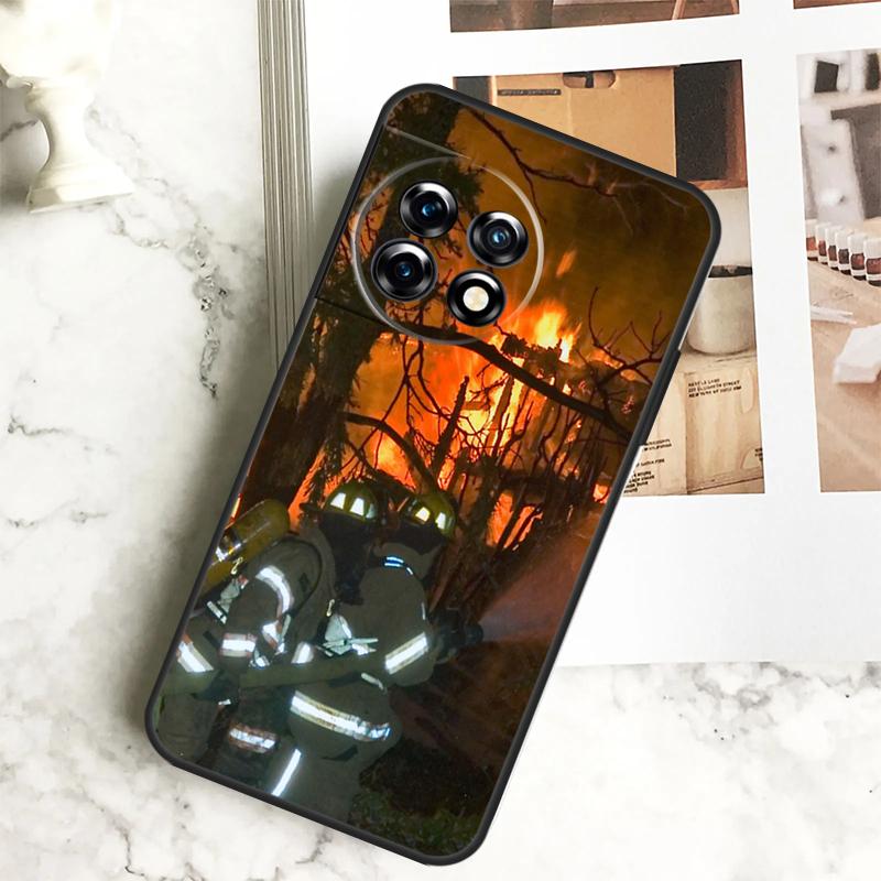 Firefighter Heroes Fireman Case For OnePlus 12 12R 11 9 10 Pro 10R 9R 8T 10T Nord CE 2 3 Lite 2T CE4 N10 N20 N30 Cover