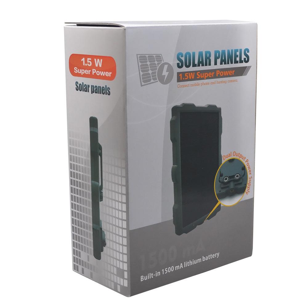 Solarpanel für Infrarot-Jagdkamera, Solaraufladung im Freien, sonnenbetrieben, wiederaufladbar
