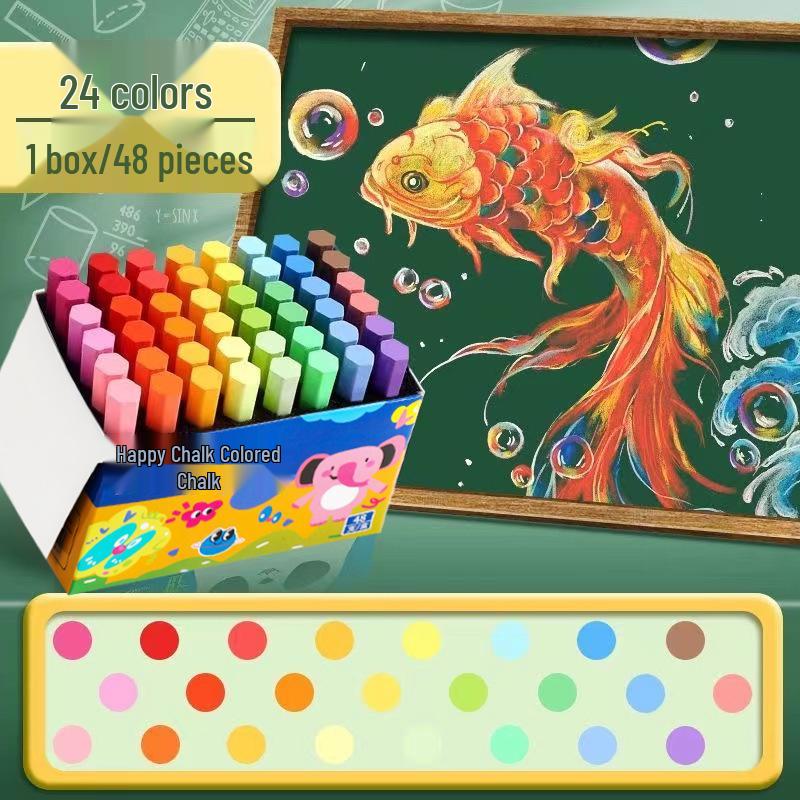 Vibrant Chalkboard Art Chalk: Micro-Dust for Kids, Teachers, & Home Use