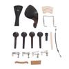 15 Stück Geigenzubehör-Set 3 4 4 4 Volle Größe Universal Ebenholz Metall Ersatzteile Set