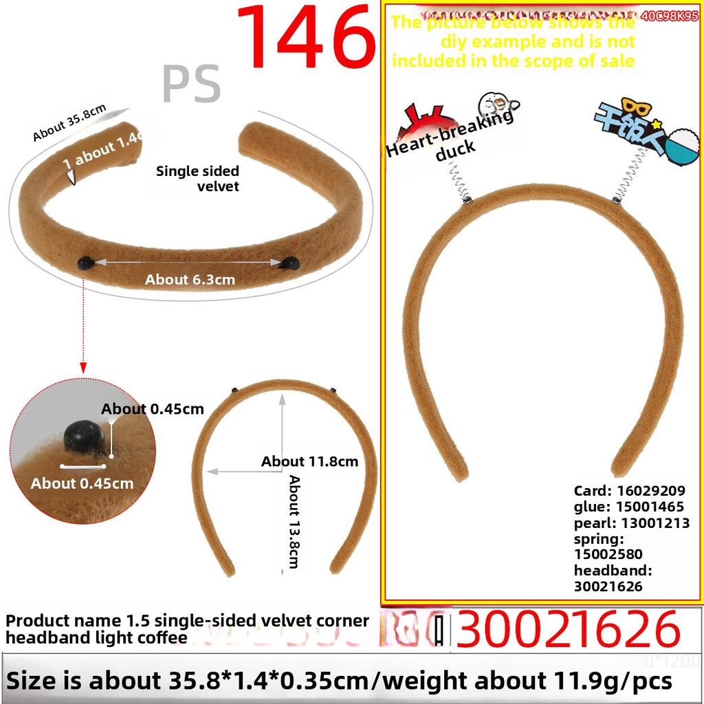 Wide Brushed Fabric Hair Band Headband Headband Hair Accessory Festival Plastic Fabric Hair Pressing Accessory