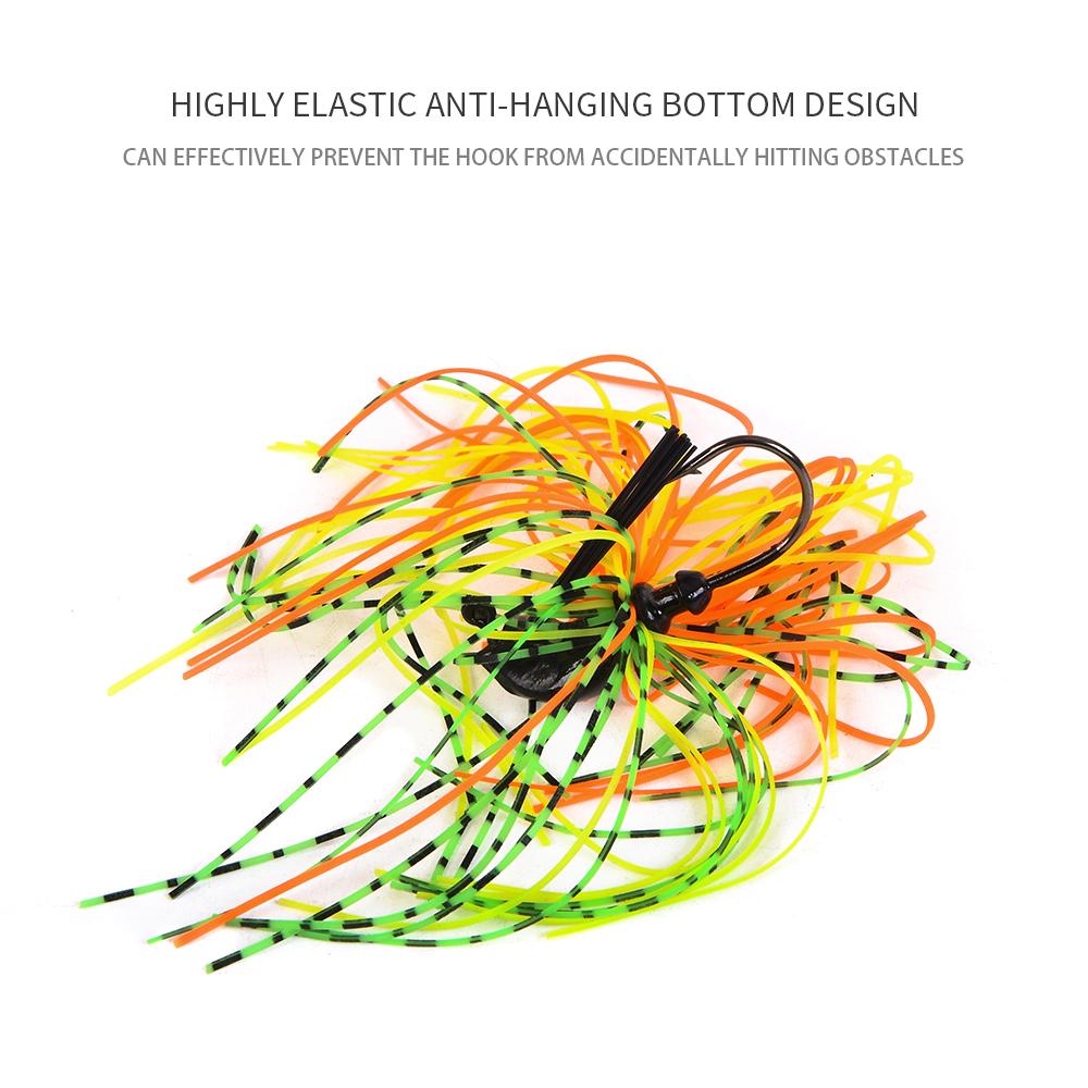 New 4PCS 4 Colors LEO Portable Ultra-light Fishing Bait Spinner Bait Anti-hanging Bottom Lead Head Freshwater Saltwater Fishing Gear Accessories