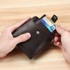 Multifunctional Men Short Wallet External PU Leather Card Holder Fashion Male Wallet  Shopping