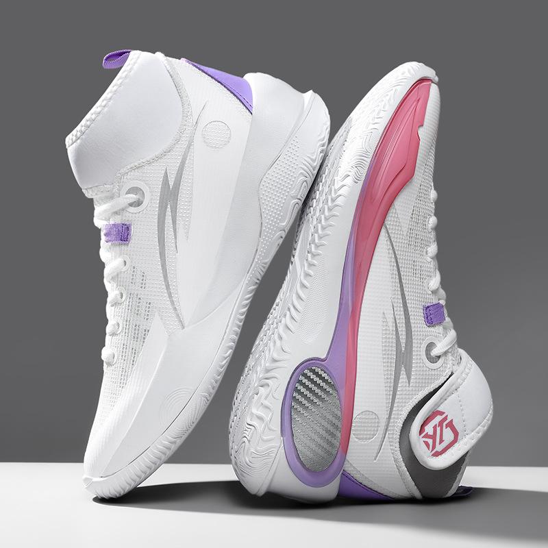 

High-Quality Basketball Shoes High-Top Casual Breathable Sports Basketball Shoes Men S And Women S Adult Youth Basketball Shoes 36 фиолетовый