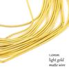 10 Gauge Silver Gold Plated Copper Craft Wire  Flexible Metal French Bullion Wire for Jewelry Making DIY Embroidery Beading