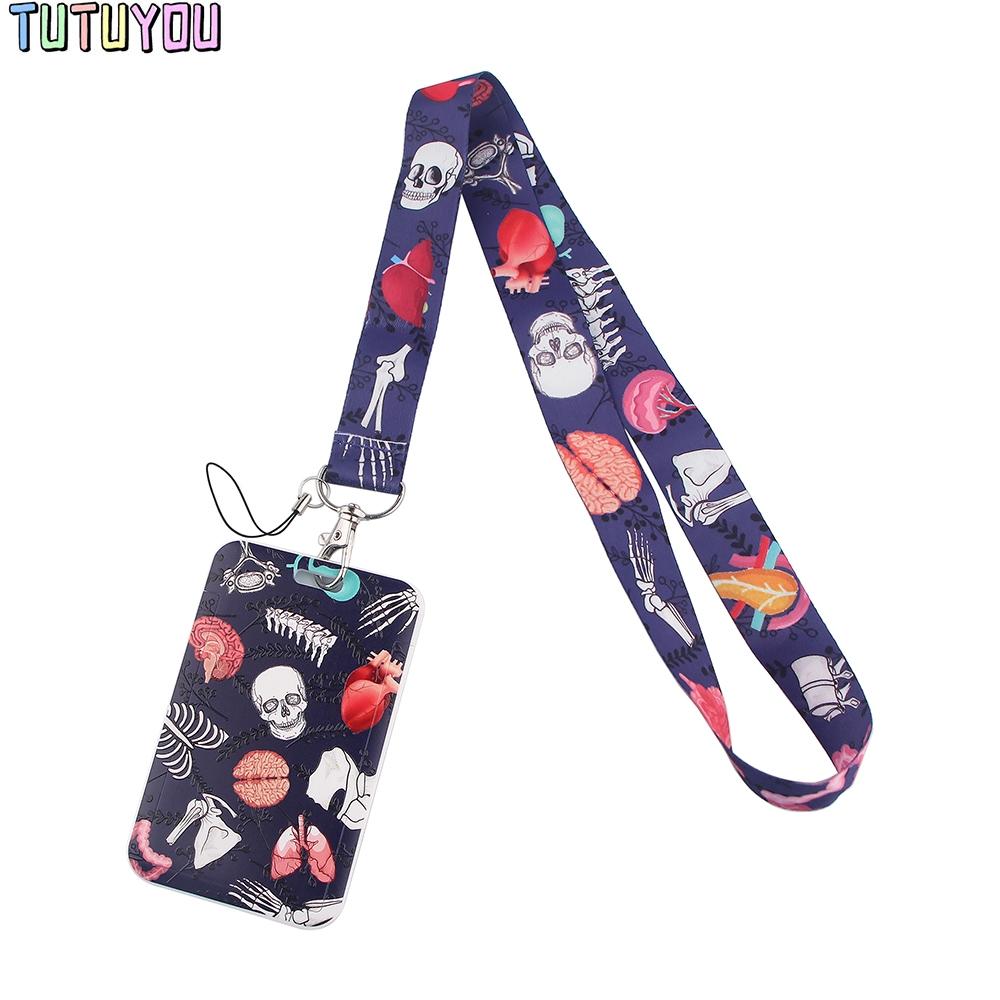 Medical signs Credential Holder Keychains Neck Lanyard For Pass Card Credit Card Holder Keychain Straps Mobile Phone Wholesale