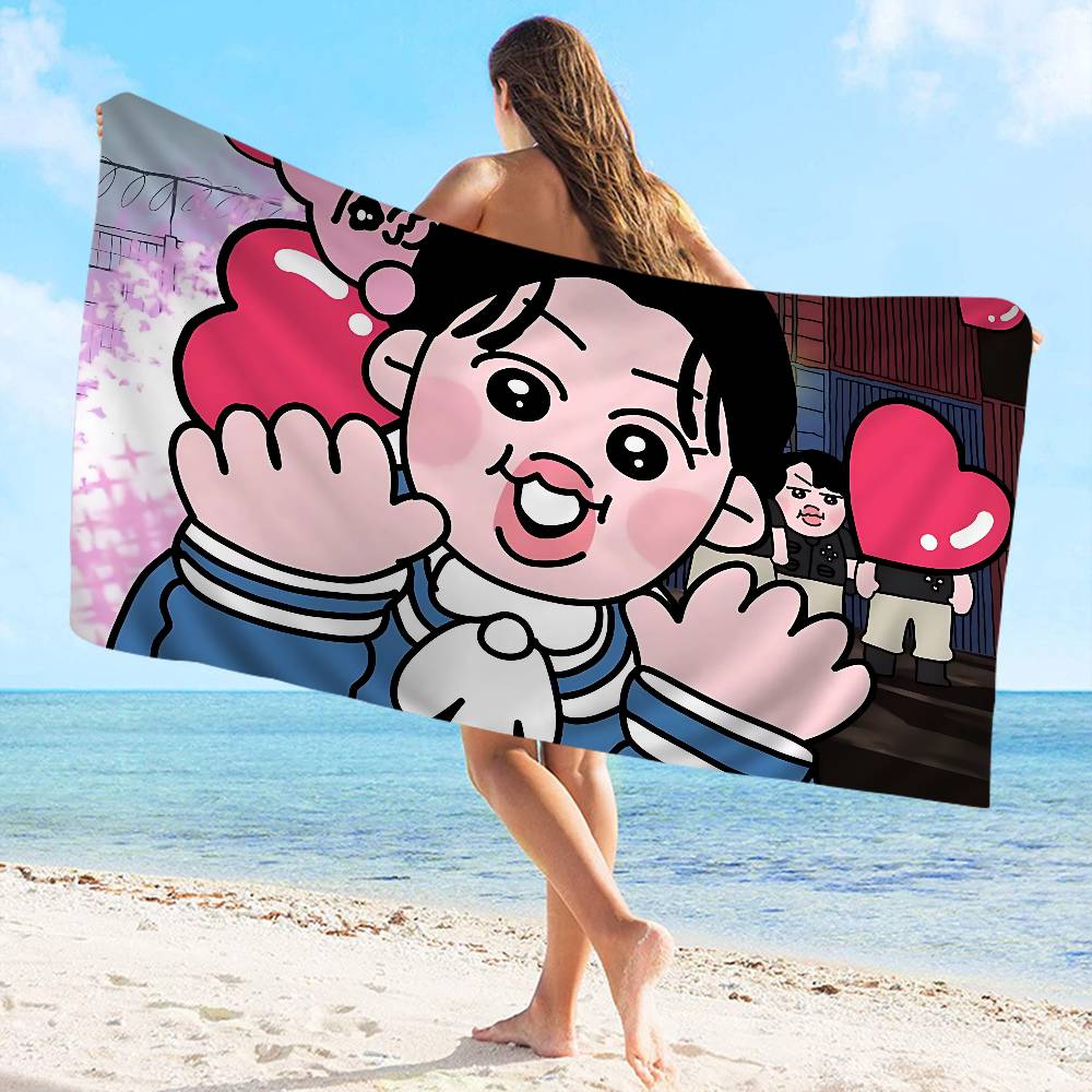 Cute O-OpanchuS-S Usagi Beach Towel Colorful Bath Towels For Girl Microfiber Quick Dry Sand Free Beach Yoga Spa Gym Pool
