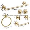 American Style Punch-Free Bathroom Set: Towel Bar, Tissue Holder, Towel Ring, Hooks, Washcloth Rack, Tissue Box.