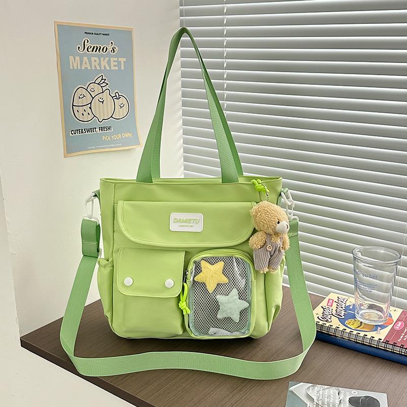 Japan and South Korea Leisure Backpack Large Capacity Class Make-up Bag Simple Junior High School Student Bag Girl