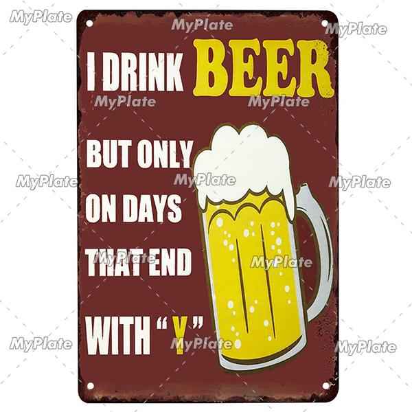 [Min tallrik] Kall Öl Metallskylt Vintage Plakett Plåtskylt Plåt Väggdekor För Barskylt Mansgrotta Dekoration Konst Målning