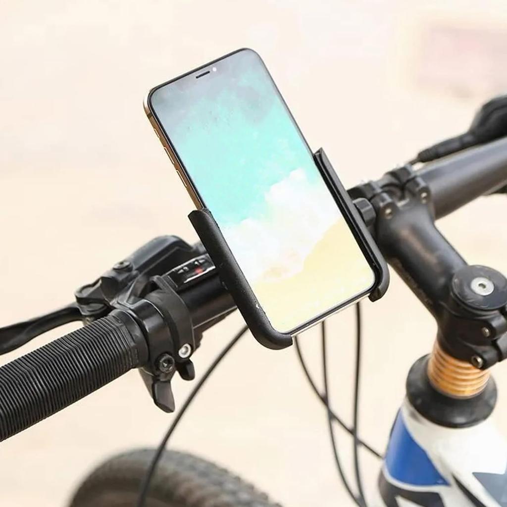 Loigohon Motorcycle Smartphone Holder - Aluminum Alloy, Adjustable Angle, Compatible with Electric Bicycles, Commuting to Work or Mountain Road