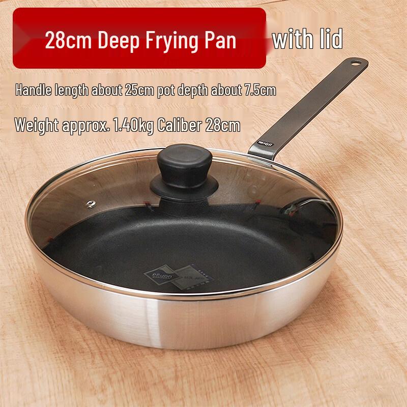 Commercial Non-Stick Stainless Steel Frying Pan