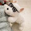 1Pcs Stuffed Lifelike Animal Appease Doll Pillow 43Cm Kawaii Fluffy Hair West Highland Dog White Terrier Soft Puppy Plush Toy