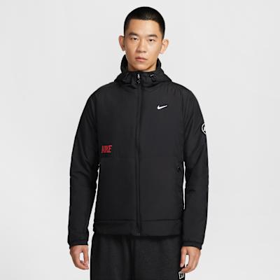 Nike Puffer Jackets Men s Black Hooded Moderate XL
