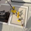 Artificial Plum Blossom Branch - Decorative Faux Flower Arrangement for Home