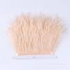 8-10Cm Ostrich Trim Khaki Feather Ribbon Fringe For Sewing High Quality Plumas Crafts Costumes Party Decoration