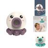 Green Rotating Octopus Baby Bath Toy For Children And Infants Plastic Material Water Sprinkler Interactive Toy