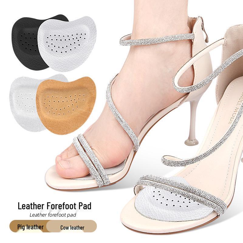 Self-Adhesive Leather Forefoot Pads: Anti-Slip, Shock-Absorbing, Soft Cushions for High Heel Sandals