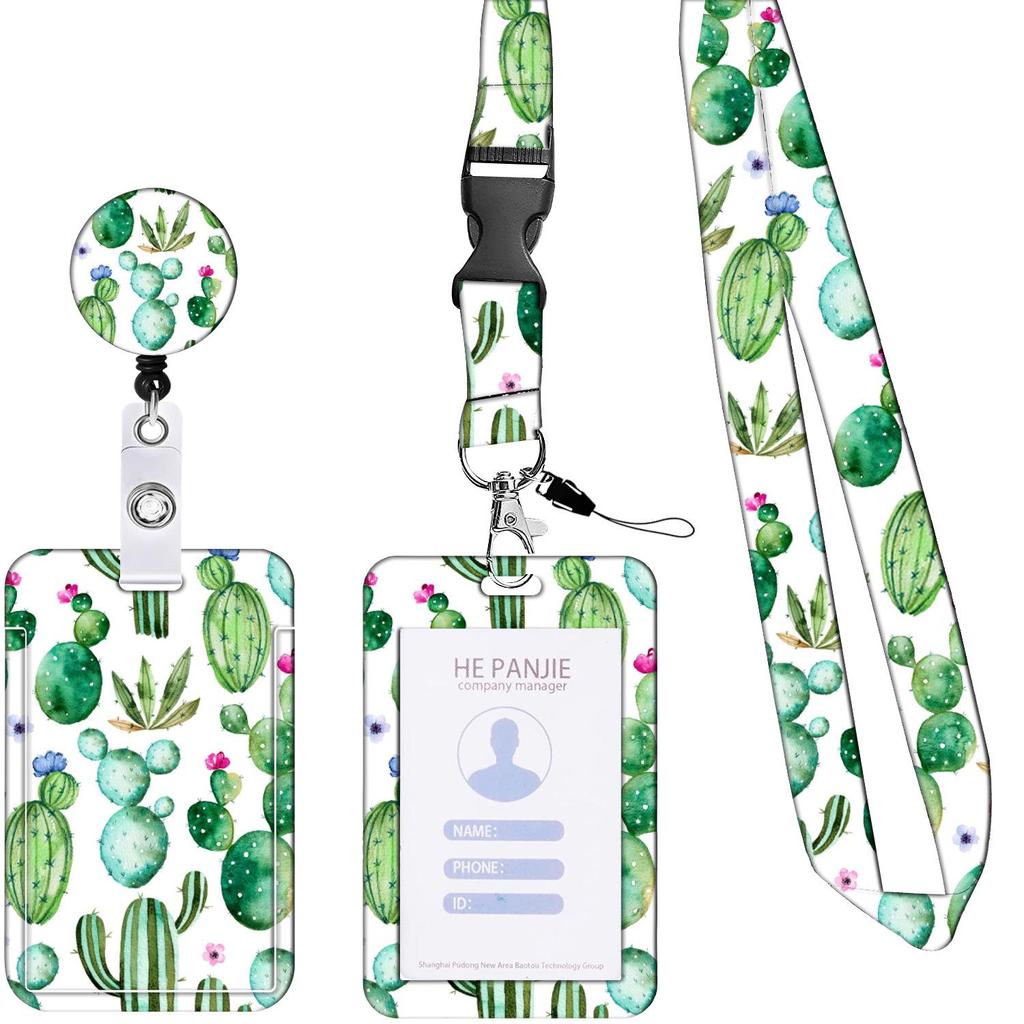 Double-Sided Printed ID Card Holder with Lanyard