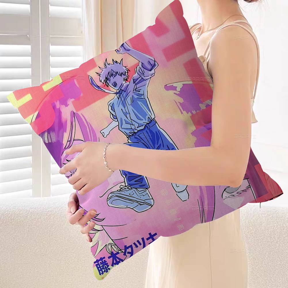 Anime CChainsaw MMan The Movie Reze Arc Cushion Cover Pillow Cover Decor Pillowcase Printed Cushion Case For Couch