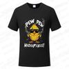 Pew Pew Madafakas Men's T-shirts Cute Chick Funny Graphic Tops Summer Short Sleeve Tees Trendy Streetwear Male Oversized Clothes