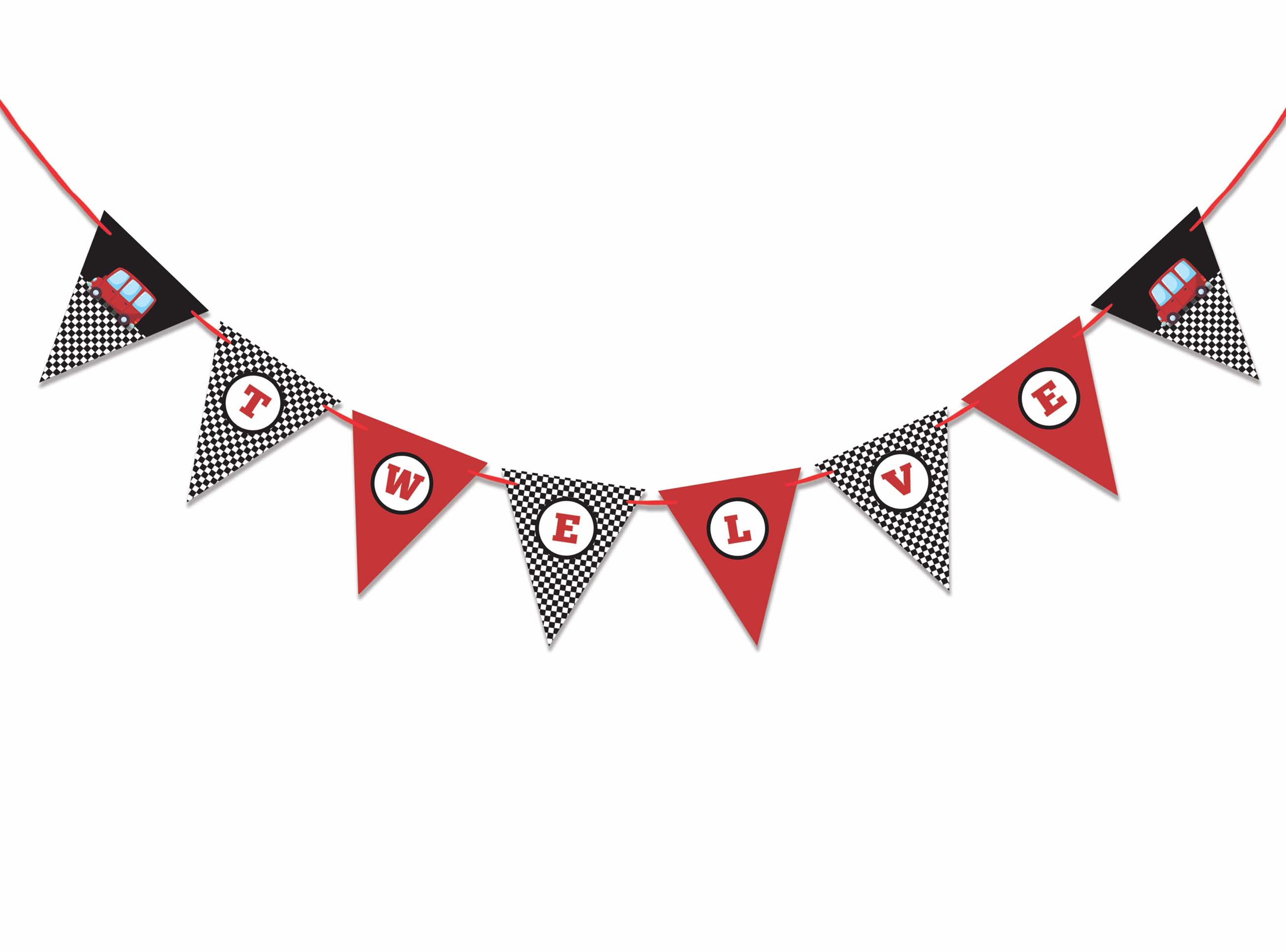 

Inkdotpot Прикраси для вечірки до дня народження, гірлянда для вечірки з днем ​​народження, дитячий хлопчик, автомобільний вимпел, банер сірий колір