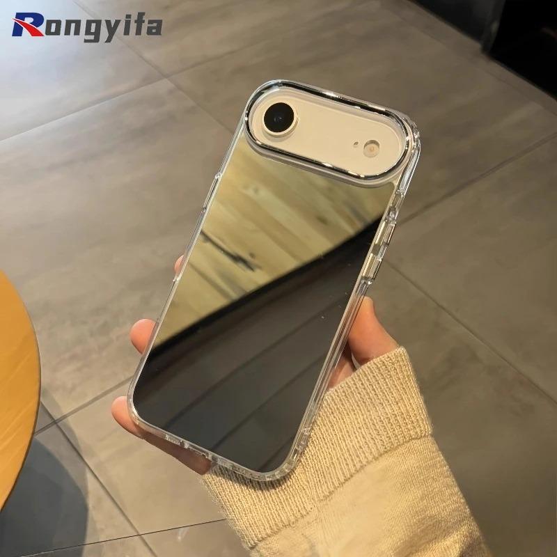 Mirror Shockproof Phone Case For Xiaomi 17 Pro Max 15T Pro Poco C75 C71 C65 C61 C55 C51 C50 C40 C31 Cute Simple Soft Cover