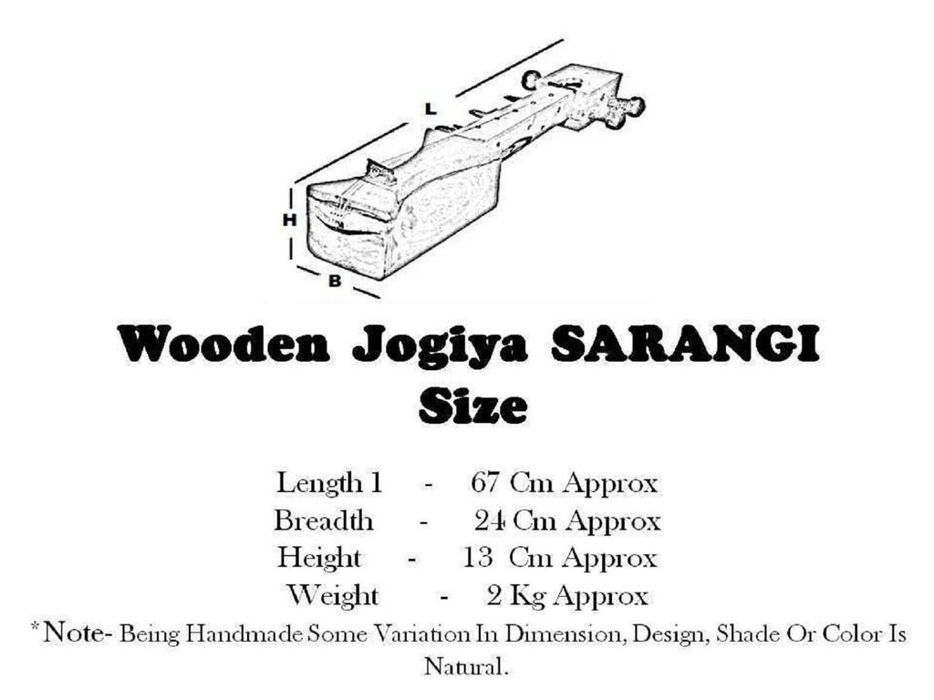“Handmade Natural Wooden Jogiya Sarangi – Classical Indian Folk Soul Strings”