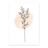 Boho Poster Botanical Floral Landscape Canvas Painting Abstract Lines Leaves Print Picture Living Room Decor Wall Art