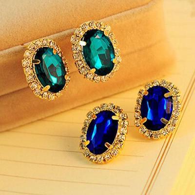 Women's Vintage Crystal Ear Stud Earrings Eardrop Jewelry Present