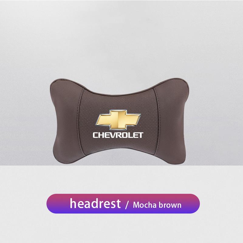 Car Seat Headrest Neck Pillow Auto Interior Accessories For Chevrolet Spark Captiva Cruze Tracker Orlando Trax Epica sticker