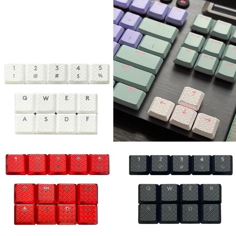 DIY Customs Keyboard Keys 13Pcs Keycap Carbon Fiber Texture Nonslip Cover for G915/G813/G815/G913 TKL