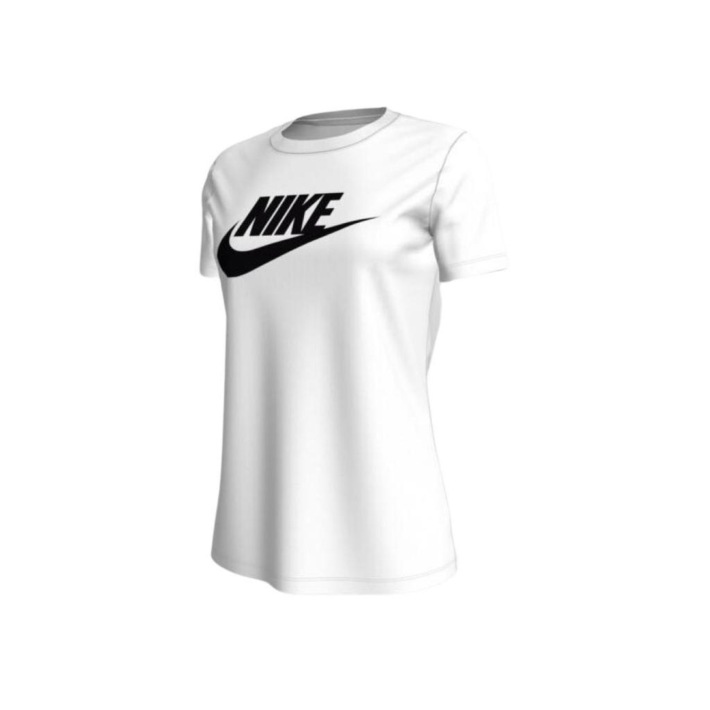 Nike Casual Sports Round Neck Training Short Sleeve T-Shirt Women Tops White BV6169-100