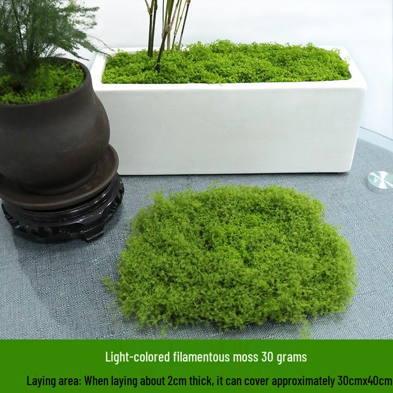 Artificial Moss Silk Grass Lawn for Landscaping and Decoration