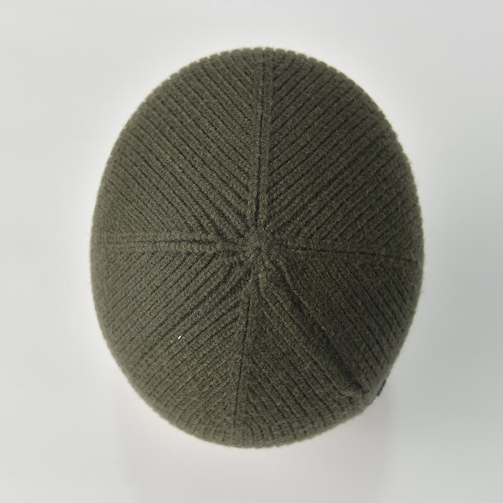 Chapeau de loisirs d'extérieur pour hommes - Bonnet noir épaissi automne/hiver, bonnet en laine tricotée pour temps froid avec cache-oreilles pour la chaleur et la protection