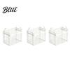 Kids Toy Storage Box Transparent Clothes Bag with Sturdy Handles Durable Plastic Visibility Bin Book Organizer Moisture-proof Toys Container